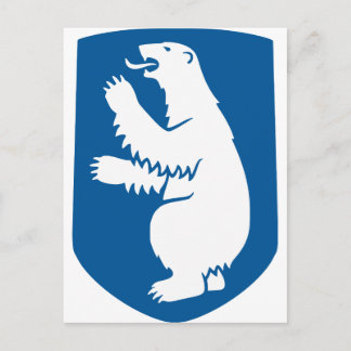 Grönland-Offizieller Wappen-Heraltrockenzeichen Postkarte