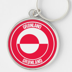 Grönland-RundEmblem Schlüsselanhänger