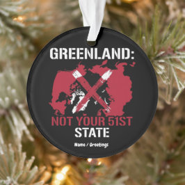 Grönland Souveränität Nicht Ihr 51. Staat Arktis  Ornament