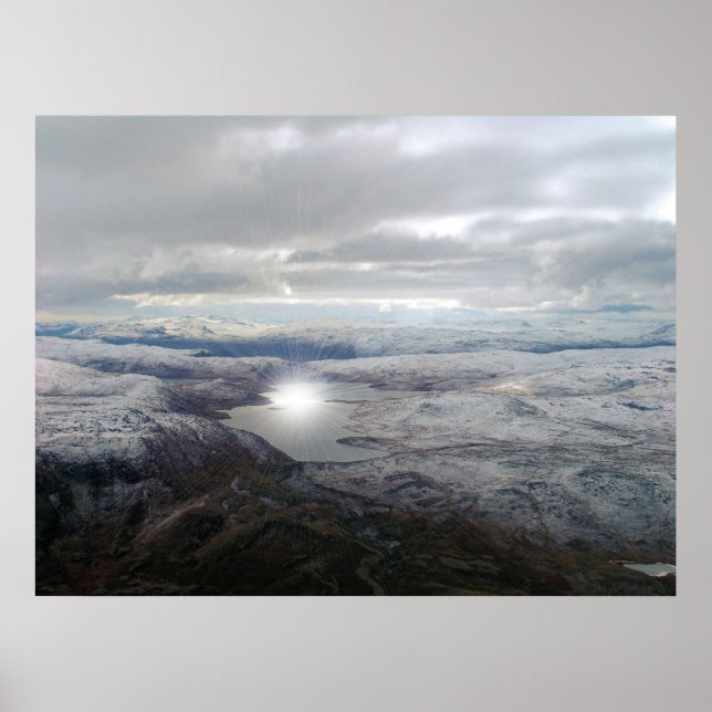 Grönland Sunburst Poster (Vorne)