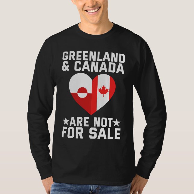 Grönland und Kanada stehen nicht zum Verkauf T-Shirt (Vorderseite)