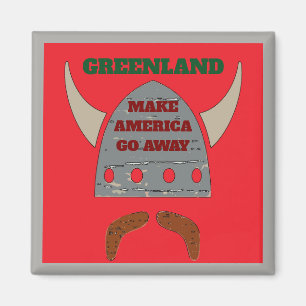 GRÖNLAND, Viking Head Magnet