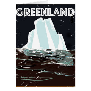 Grönland Vintage Reiseplakat