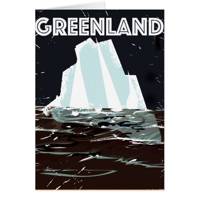 Grönland Vintage Reiseplakat (Vorne)