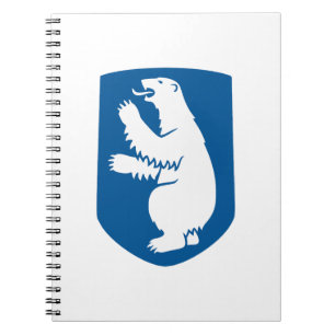 Grönland Wappen Landes Symbol Emblem Flagge Den Notizblock