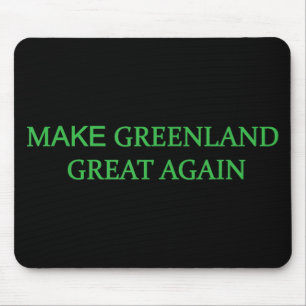 Grönland wieder groß machen Green Trump Meme Mens Mousepad