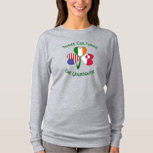 Grönländer Irisch Amerikanischer Kleeblatt Persona T-Shirt