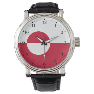 Grönlandflagge Armbanduhr