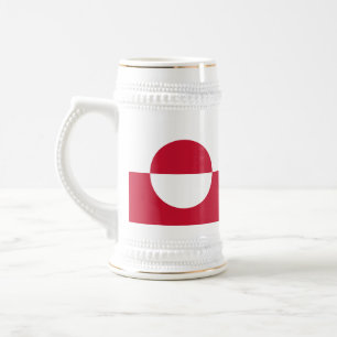 Grönlandflagge Bierglas