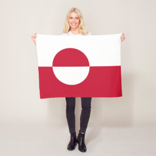 Grönlandflagge Fleecedecke