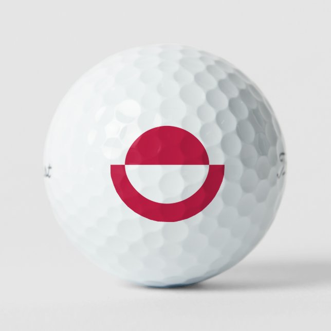 GrönlandflaggenEmblem Golfball (Vorderseite)