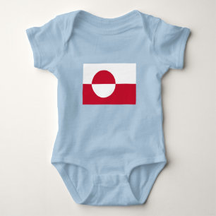 Grönländische Flagge Baby Strampler