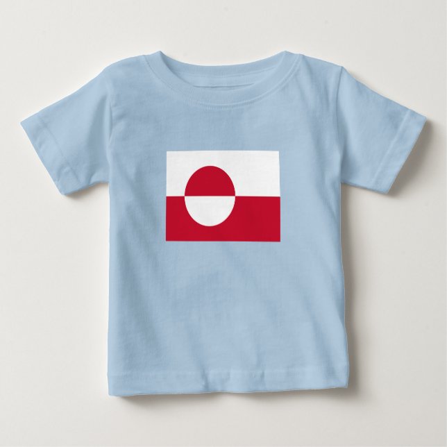 Grönländische Flagge Baby T-shirt (Vorderseite)