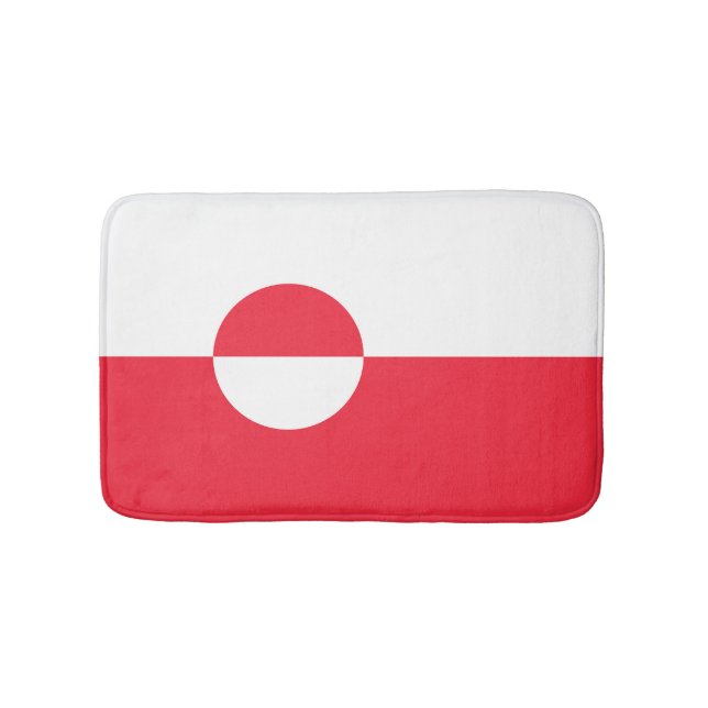Grönländische Flagge Badematte (Vorderseite)