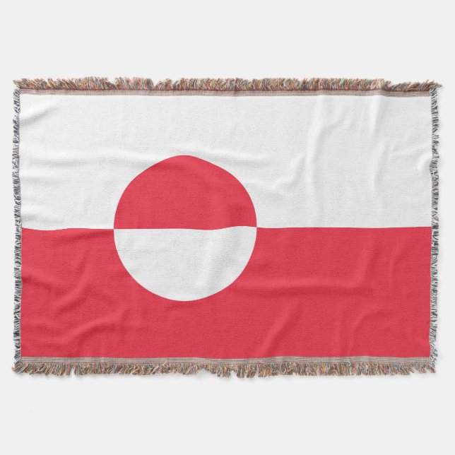 Grönländische Flagge Decke (Vorderseite)