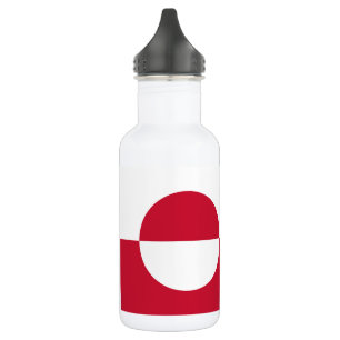 Grönländische Flagge Edelstahlflasche