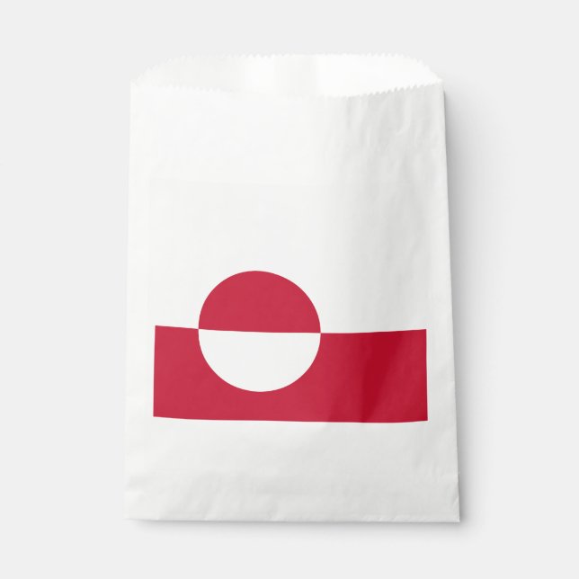 Grönländische Flagge Geschenktütchen (Vorderseite)
