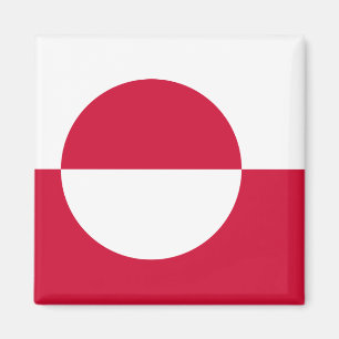 Grönländische Flagge GL Magnet