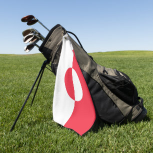 Grönländische Flagge Golfhandtuch