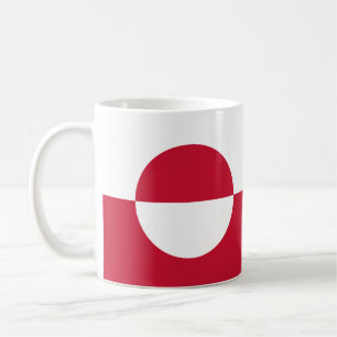 Grönländische Flagge Kaffeetasse