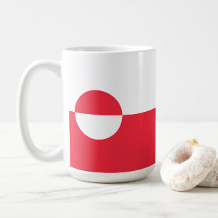 Grönländische Flagge Kaffeetasse