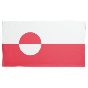 Grönländische Flagge Kissenbezug