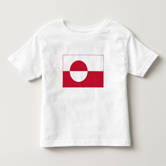 Grönländische Flagge Kleinkind T-shirt (Vorderseite)