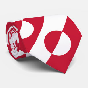 Grönländische Flagge Krawatte