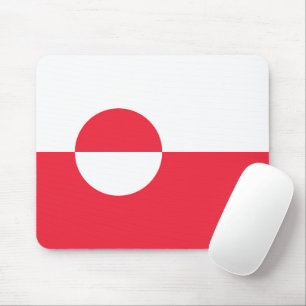 Grönländische Flagge Mousepad