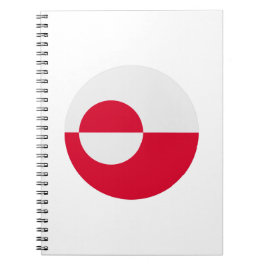 Grönländische Flagge Notizblock