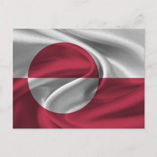 Grönländische Flagge Postkarte (Vorderseite)