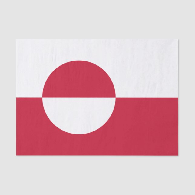 Grönländische Flagge Seidenpapier (Vorderseite)