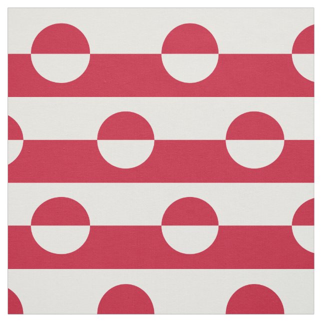 Grönländische Flagge Stoff (Muster)