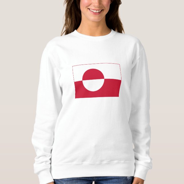 Grönländische Flagge Sweatshirt (Vorderseite)