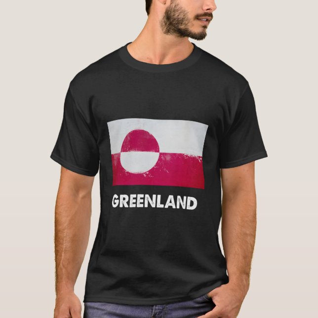 Grönländische Flagge T-Shirt (Vorderseite)