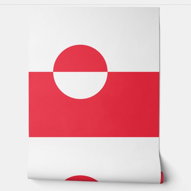 Grönländische Flagge Tapete (Abrollen)