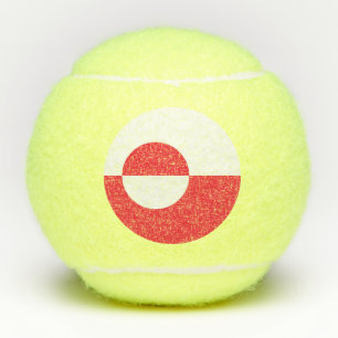 Grönländische Flagge Tennisbälle