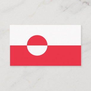 Grönländische Flagge Visitenkarte
