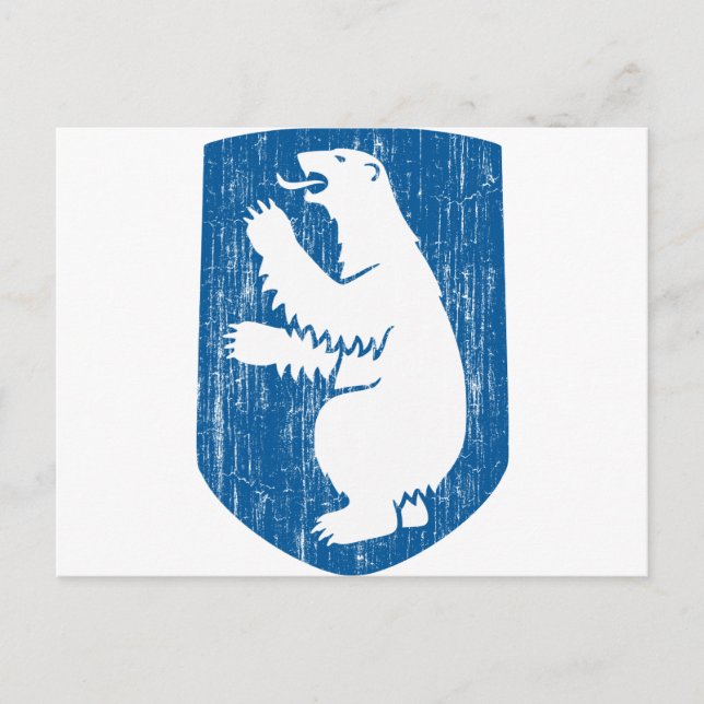 Grönlandwappen Postkarte (Vorderseite)