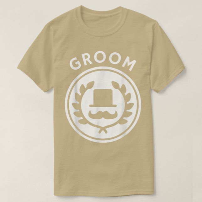 Groom Abzeichen Bachelor Party, Hochzeit oder neu  T-Shirt (Design vorne)