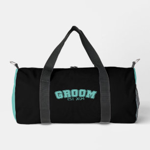 GROOM Aqua White Duffle Bag