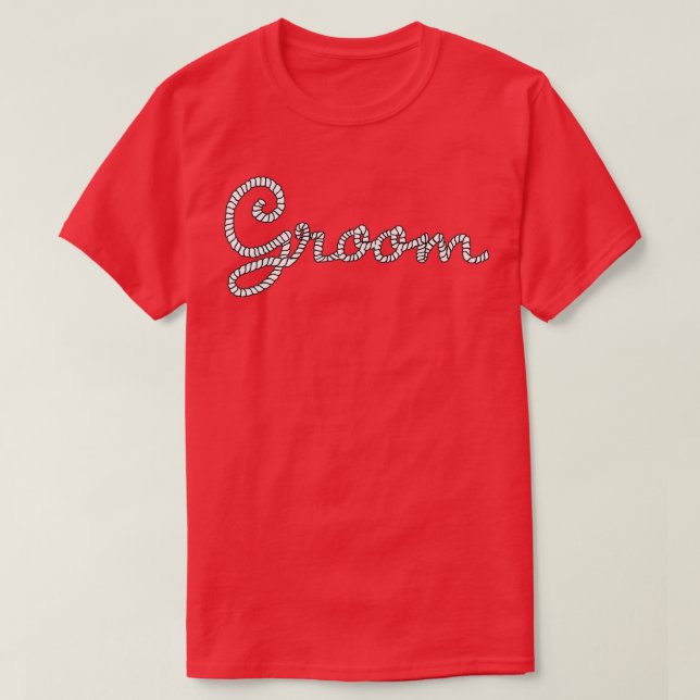 Groom Beach Wedding T-Shirt (Design vorne)