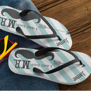 Groom Beach Wedding Vintag bin ich ihr Mr. Flip Flops