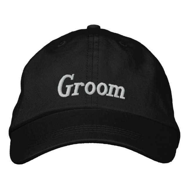 Groom bestickte Cap Bestickte Baseballkappe (Vorderseite)