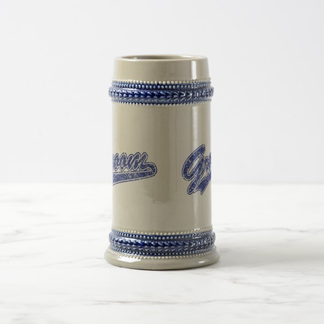 Groom Blue Bierglas (Mittel)