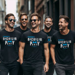 Groom Blue Bowtie Bachelor Party T-Shirt<br><div class="desc">Funny blue,  black and white Bachelor Party T - Shirt für einen Bräutigam und seine Trauzeugen. Nimm dir einen für jedes Mitglied deiner Gruppe.</div>