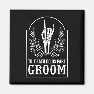 Groom Bride Skeleton Hand Paare Matching Wedding Magnet