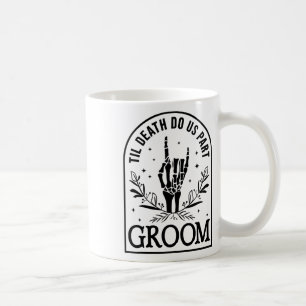 Groom Bride Verlobung Hochzeit Halloween Paare Ma Kaffeetasse
