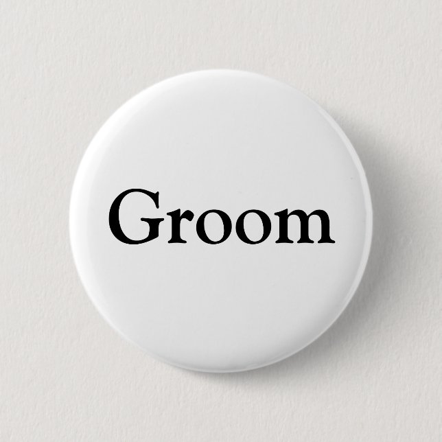 Groom Button (Vorderseite)