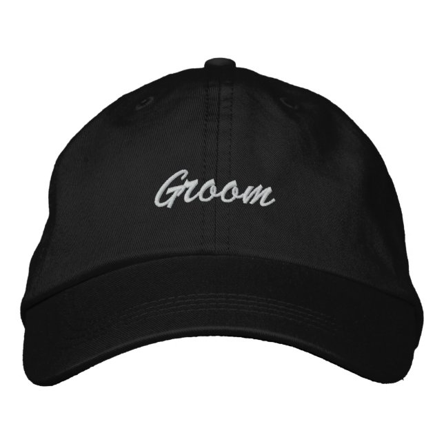 Groom Cap Bestickte Kappe (Vorderseite)